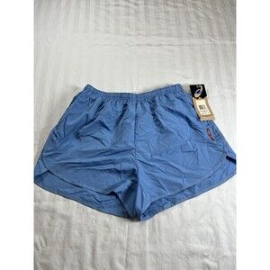 ASICS NWT Mesa Contoured Women’s Running Shorts Size Large Blue Track Training